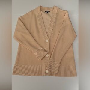 Allbirds The Cardi Peach‎ Merino Wool Button Front Knit Cardigan Top XL